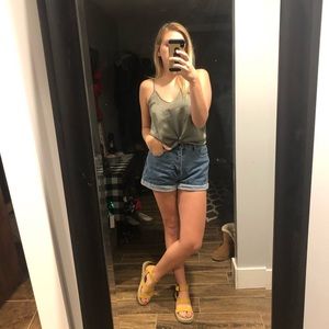 Army Green Satin Tank